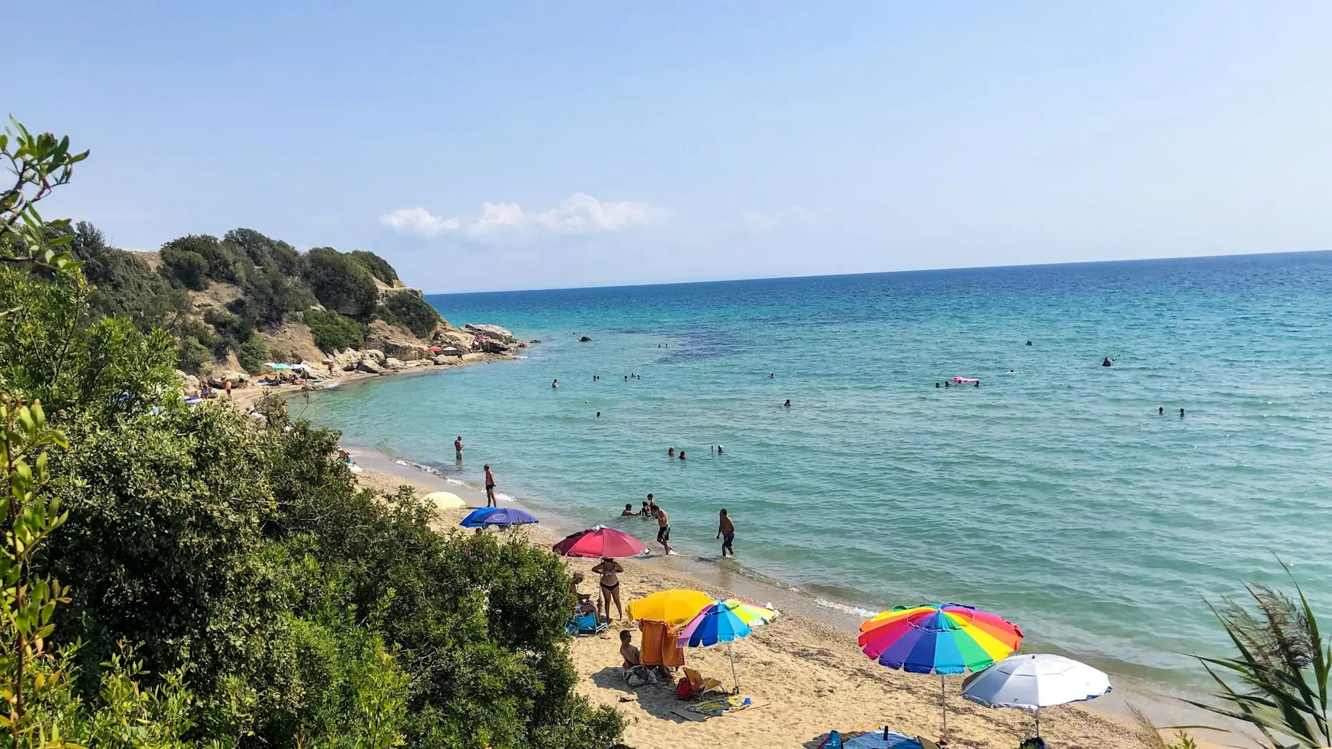 Peščana plaža na Halkidikiju, Grčka