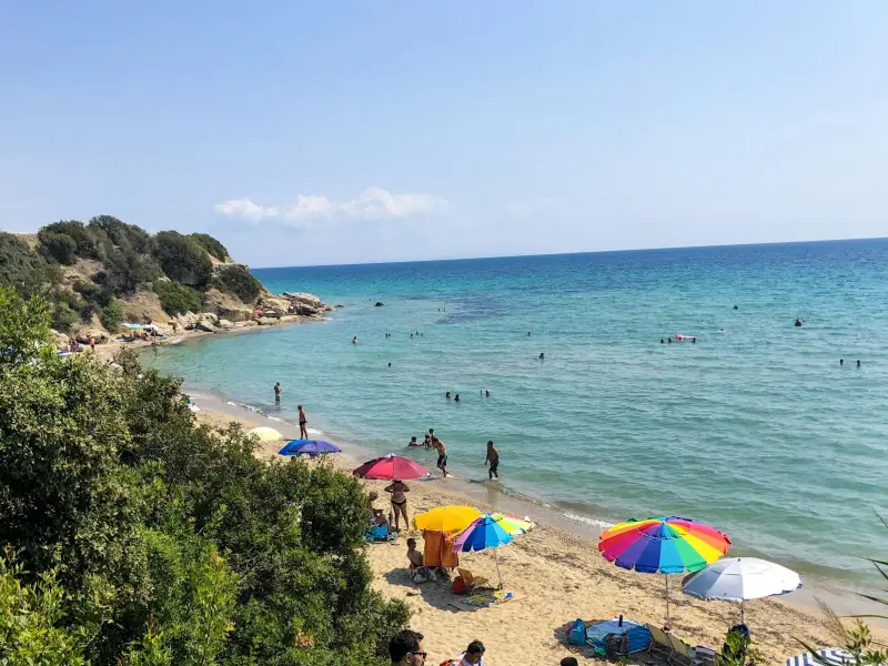 Peščana plaža na Halkidikiju, Grčka